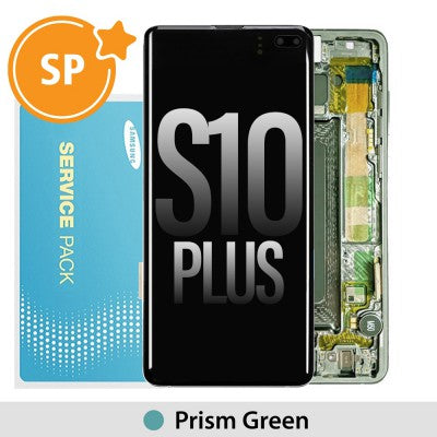 Tecguru_Samsung Galaxy S10 Plus G975F OLED Screen Replacement Digitizer GH82-18849J (Service Pack)-Ceramic White Tecguru_Samsung Galaxy S10 Plus G975F OLED Screen Replacement Digitizer GH82-18849J (Service Pack)-Ceramic White